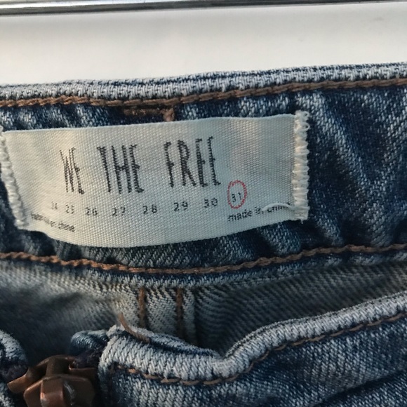 Free People Zip it Up Jean Mini Skirt - Picture 7 of 12